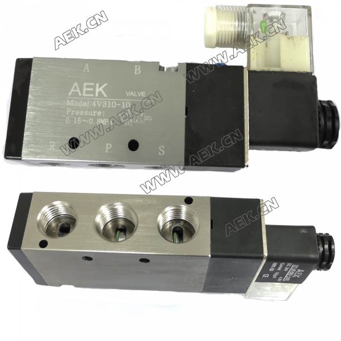 AEK电磁阀。4V310-10，4V310-08,4V320-08,4V330-10电磁阀